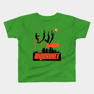 Milwaukee basketball team Kids T-Shirt